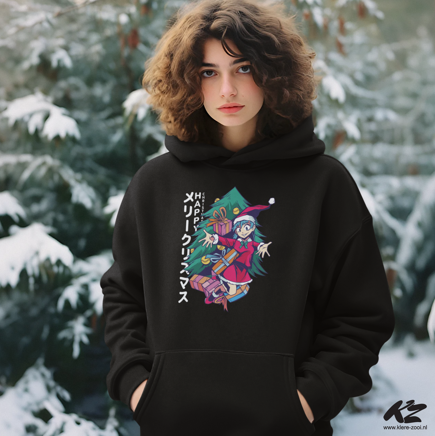 Weihnachts-Anime-Mädchen