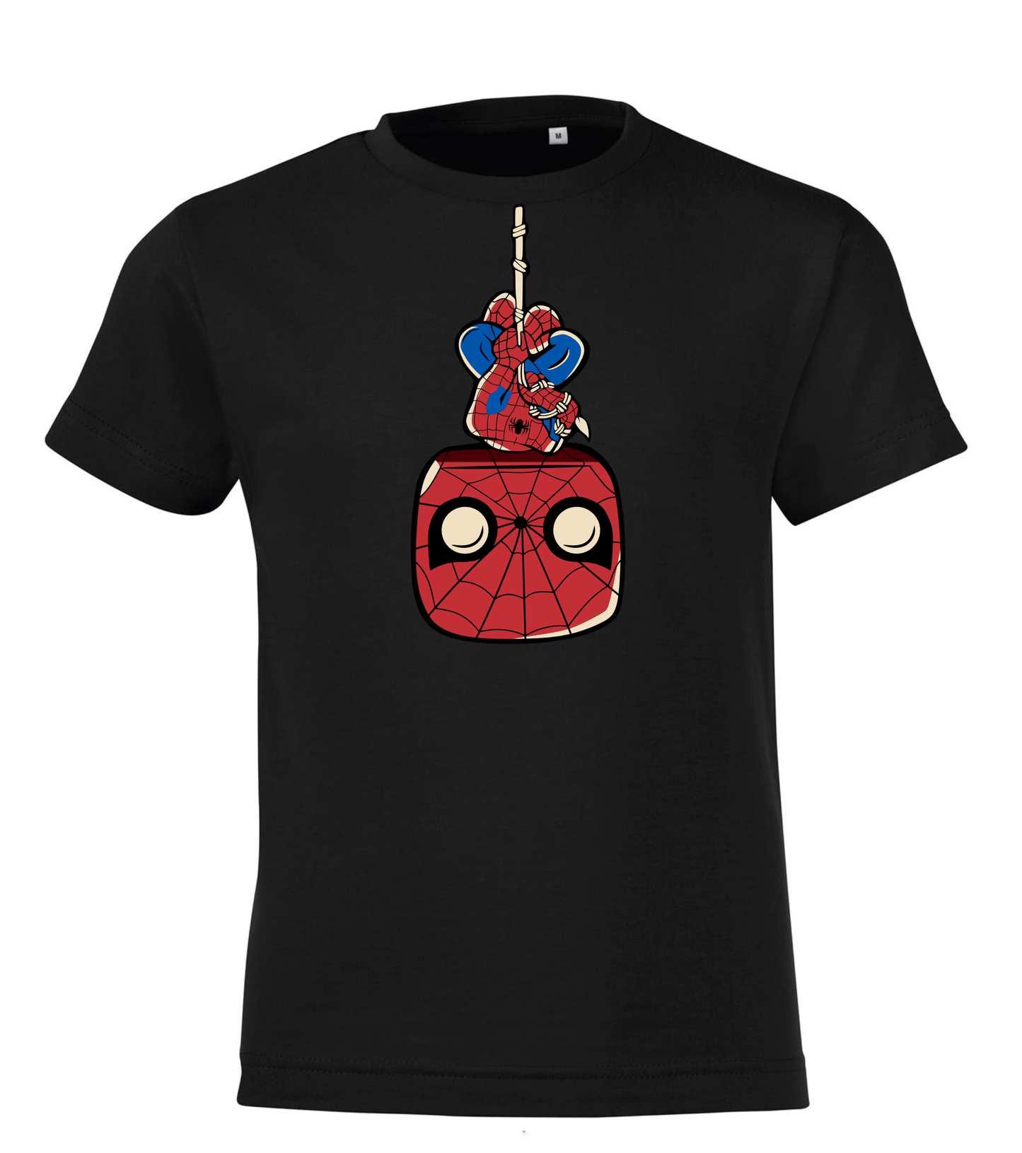 Parodie op Spider-man Hanging