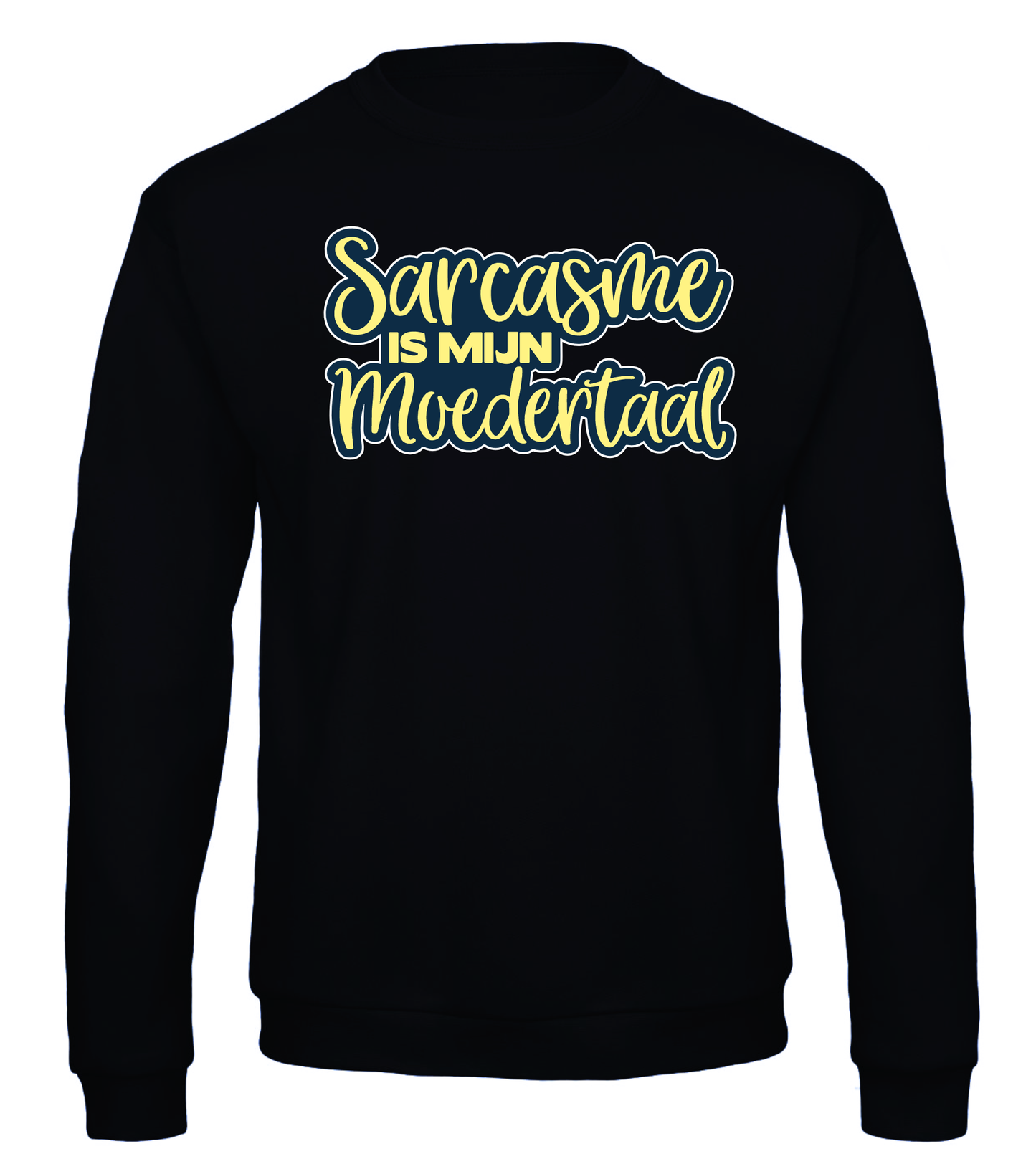 Sarcasme is mijn Moedertaal - Sweater / S / Geel