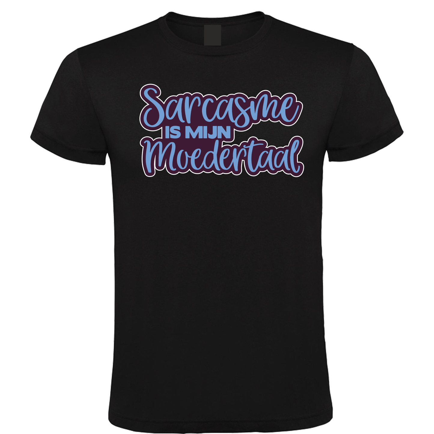 Sarcasme is mijn Moedertaal - Heren T-Shirt / S / Blauw