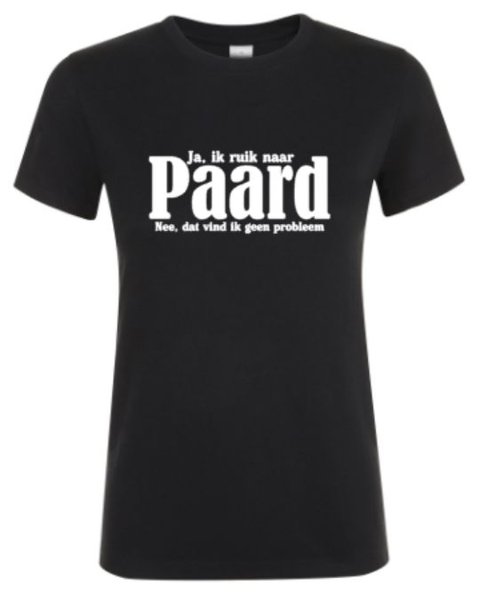 Ja Ik Ruik Naar Paard - Dames T-Shirt / S