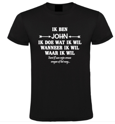 Ik Doe Wat Ik Wil - Heren T-Shirt / S