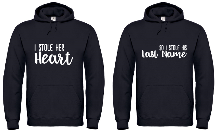 I Stole Her Heart... - 2x Hoodies