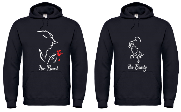His Beauty Her Beast - 2x Hoodies
