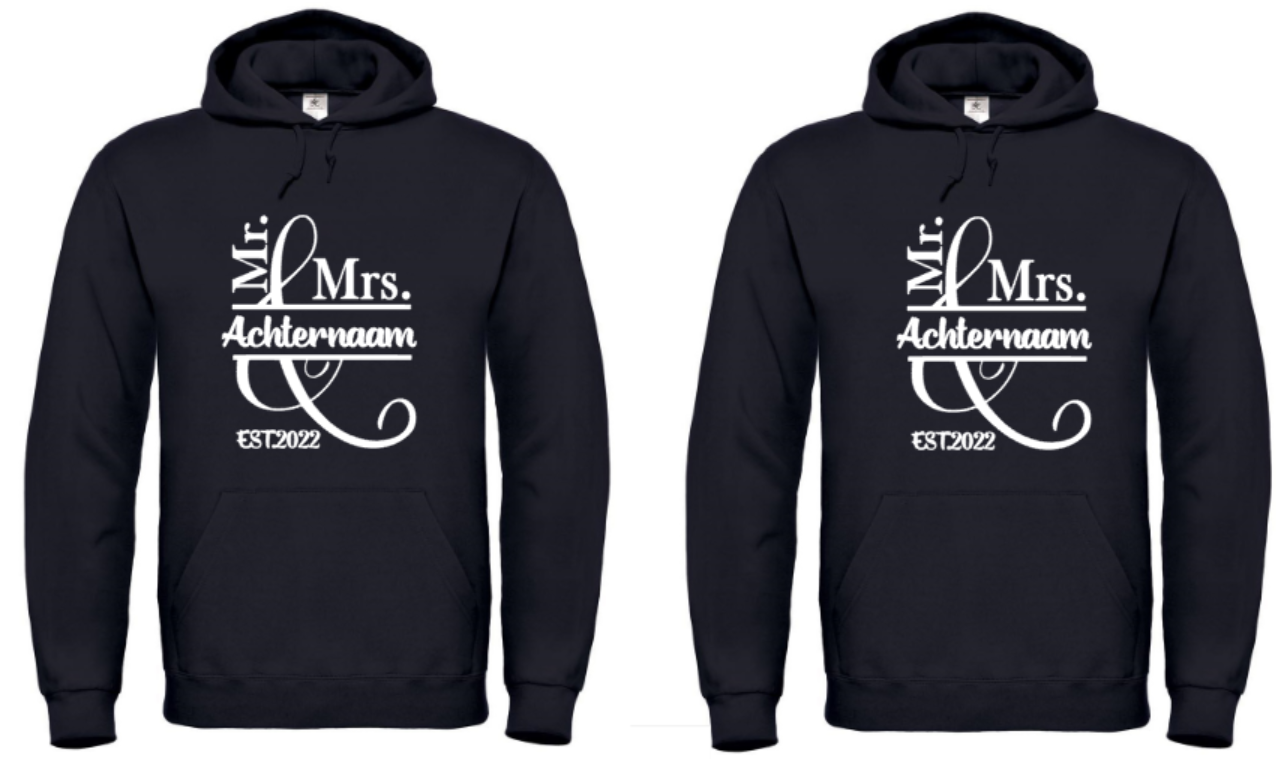 Trouwen (Set van 2) - 2x Hoodie