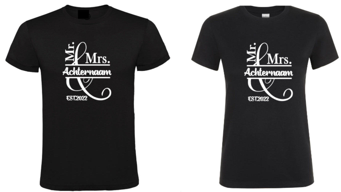 Trouwen (Set van 2) - 2x T-Shirts