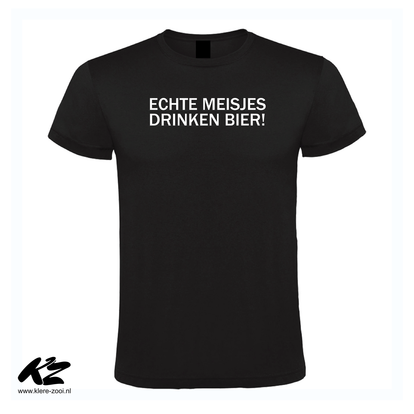 Echte meisjes drinken bier - unisex S