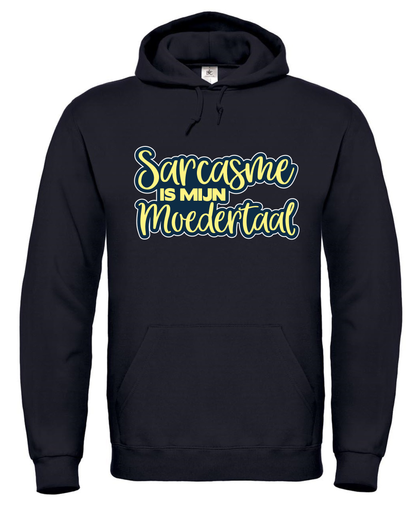 Sarcasme is mijn Moedertaal - Hoodie / S / Geel