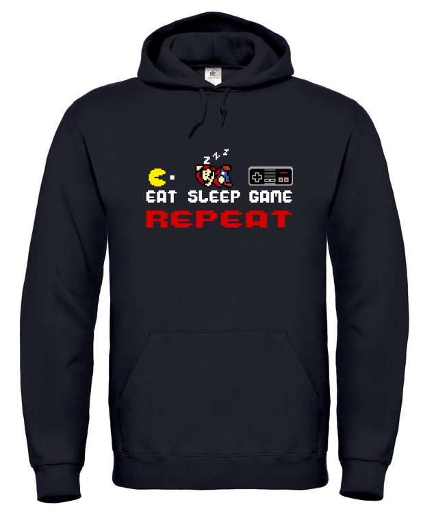 Eat Sleep Game Repeat - Hoodie / S
