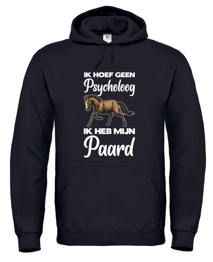 Psycholoog Paard - Hoodie / S