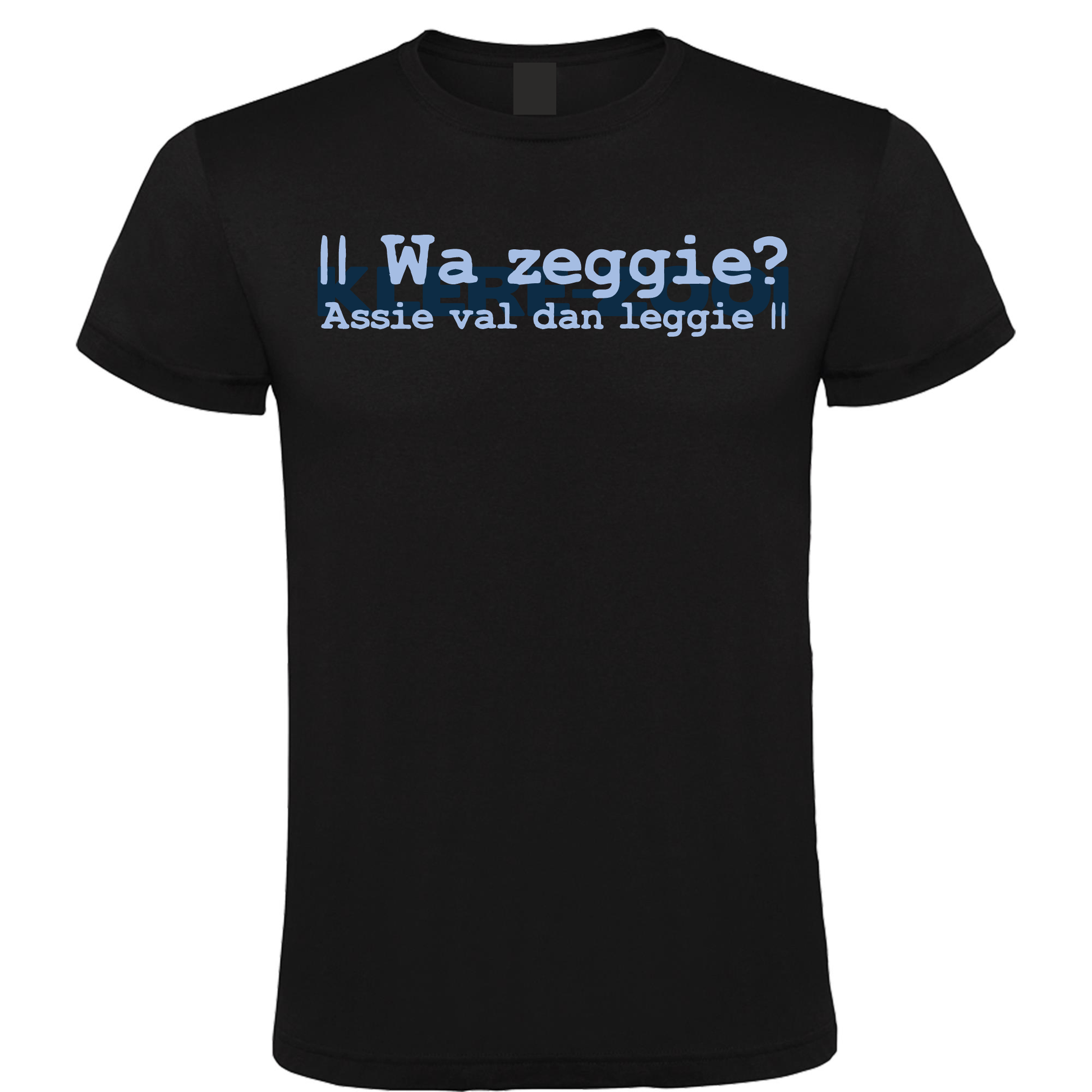 Wa Zeggie? - Heren T-Shirt / S / Blauw