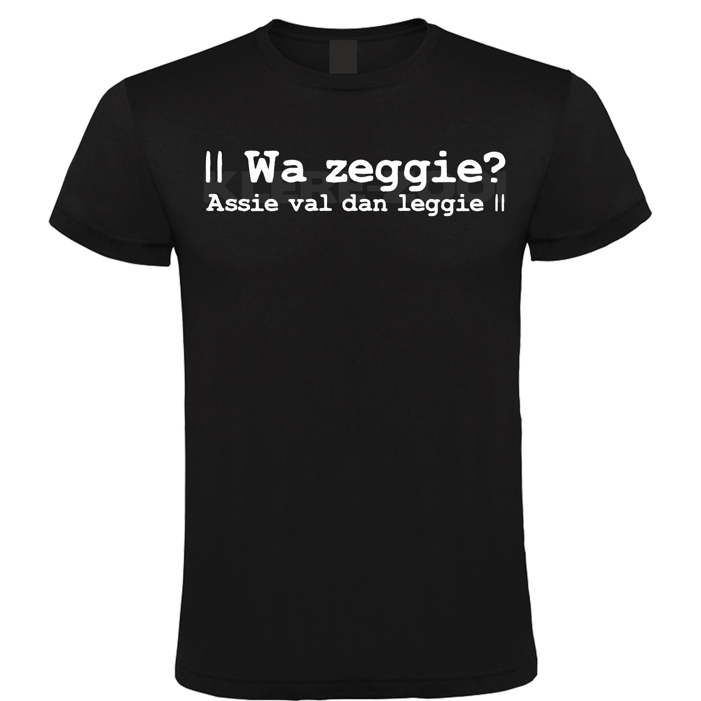 Wa Zeggie? - Heren T-Shirt / S / Wit