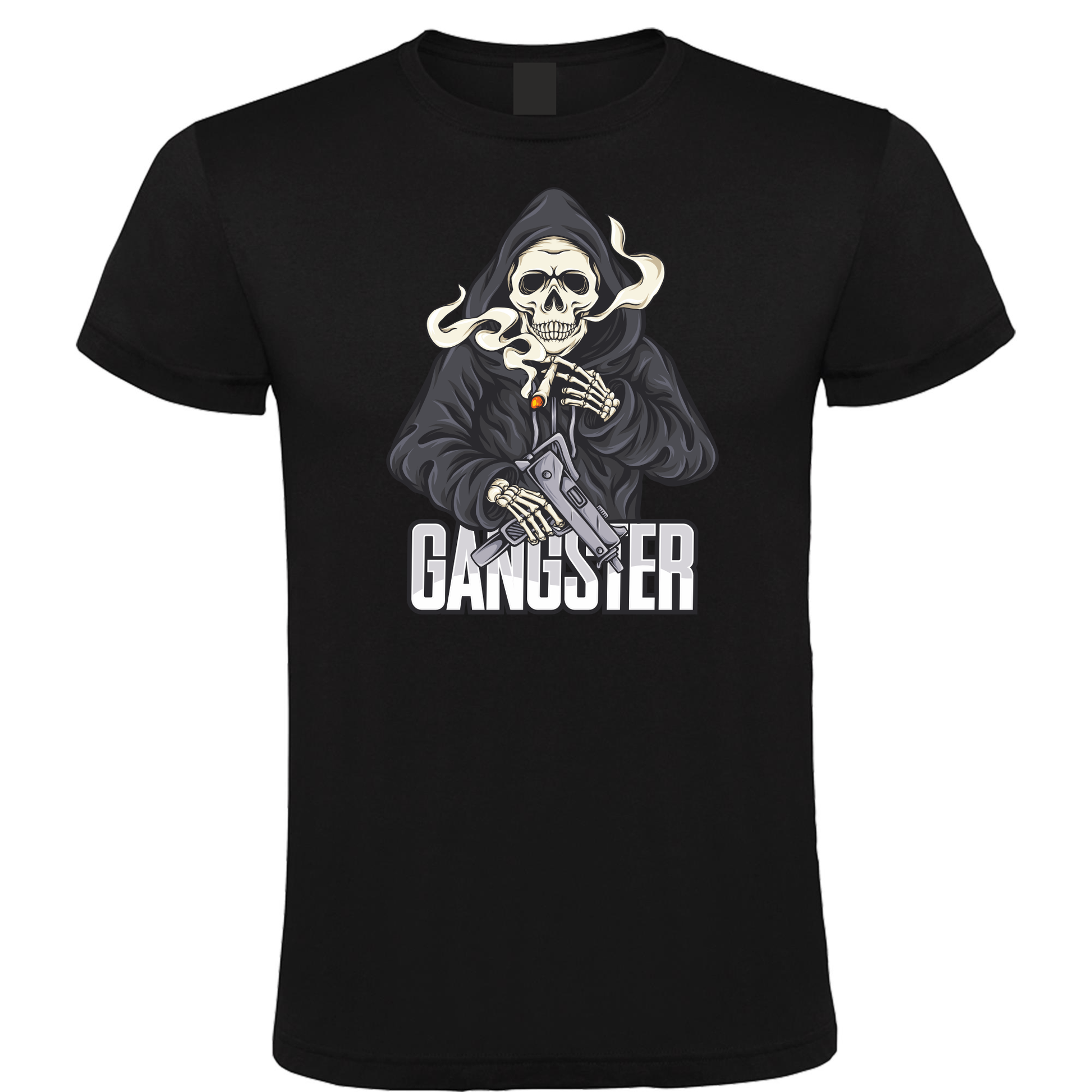 Skeleton Gangster - Heren T-Shirt / S