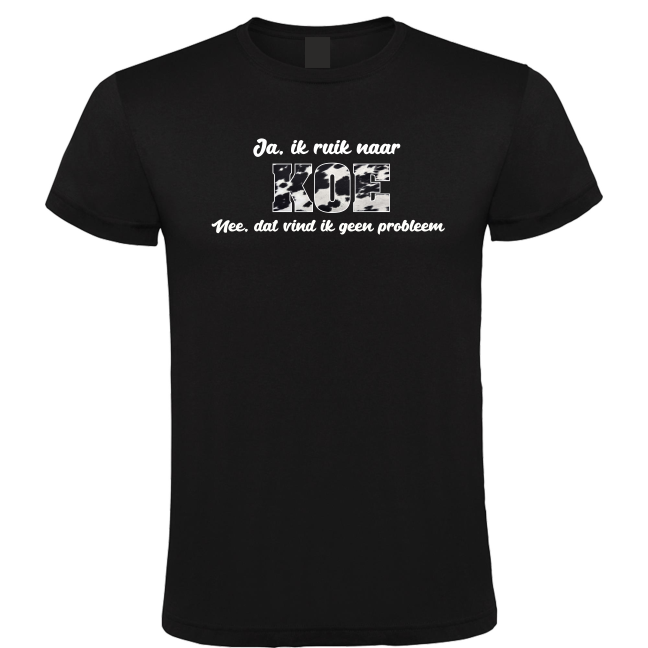 Ja Ik Ruik Naar Koe - Heren T-Shirt / S