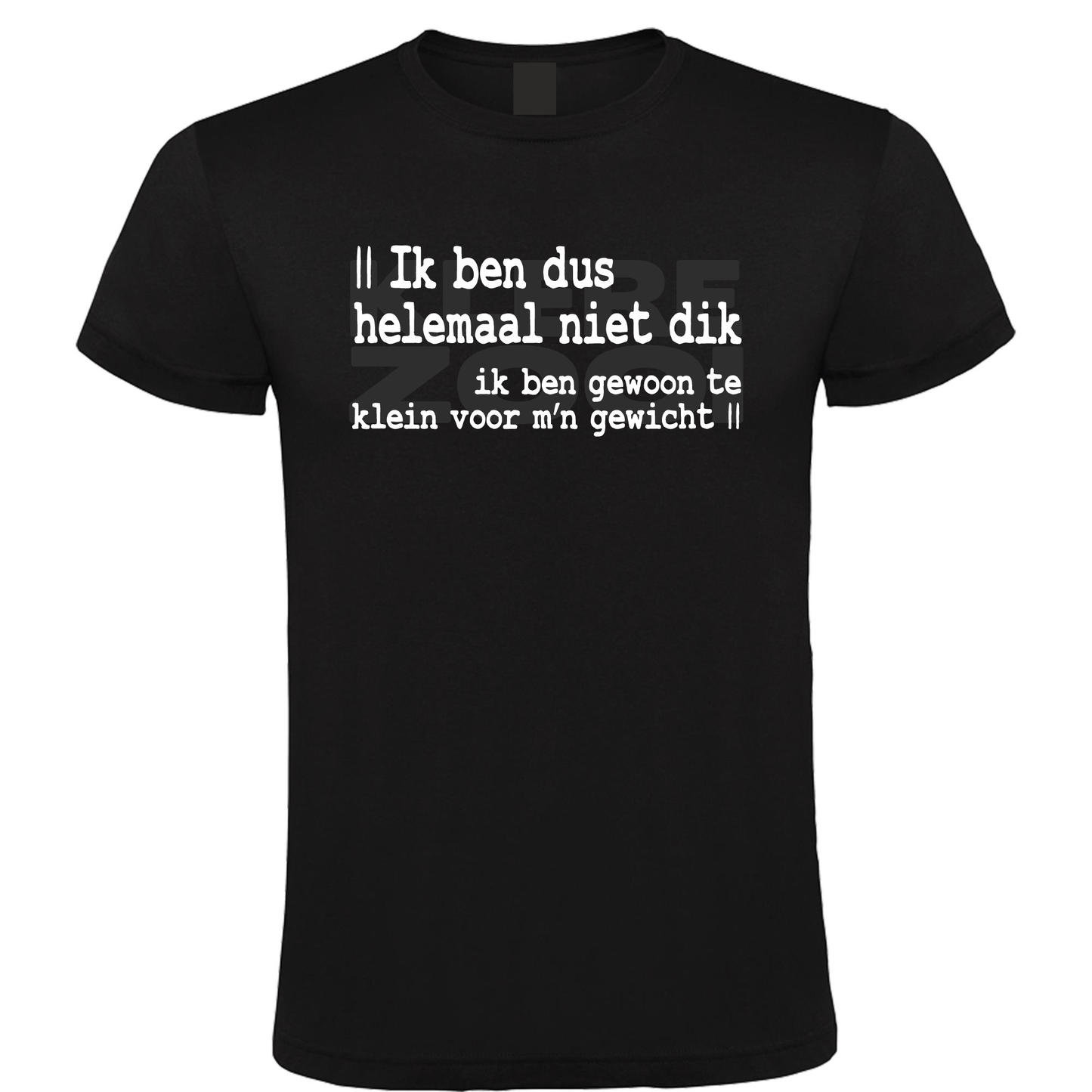 Ik Ben Niet Dik - Heren T-Shirt / S