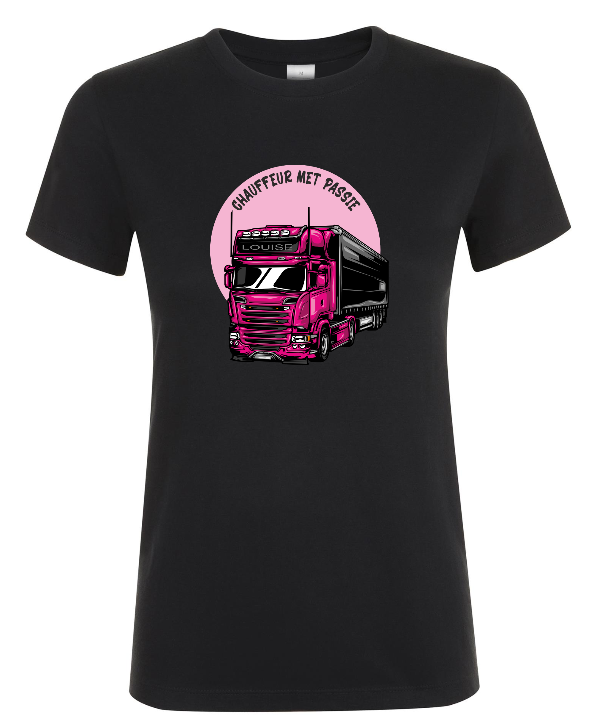 Truck en Trailer met Eigen Naam - Dames T-Shirt / S