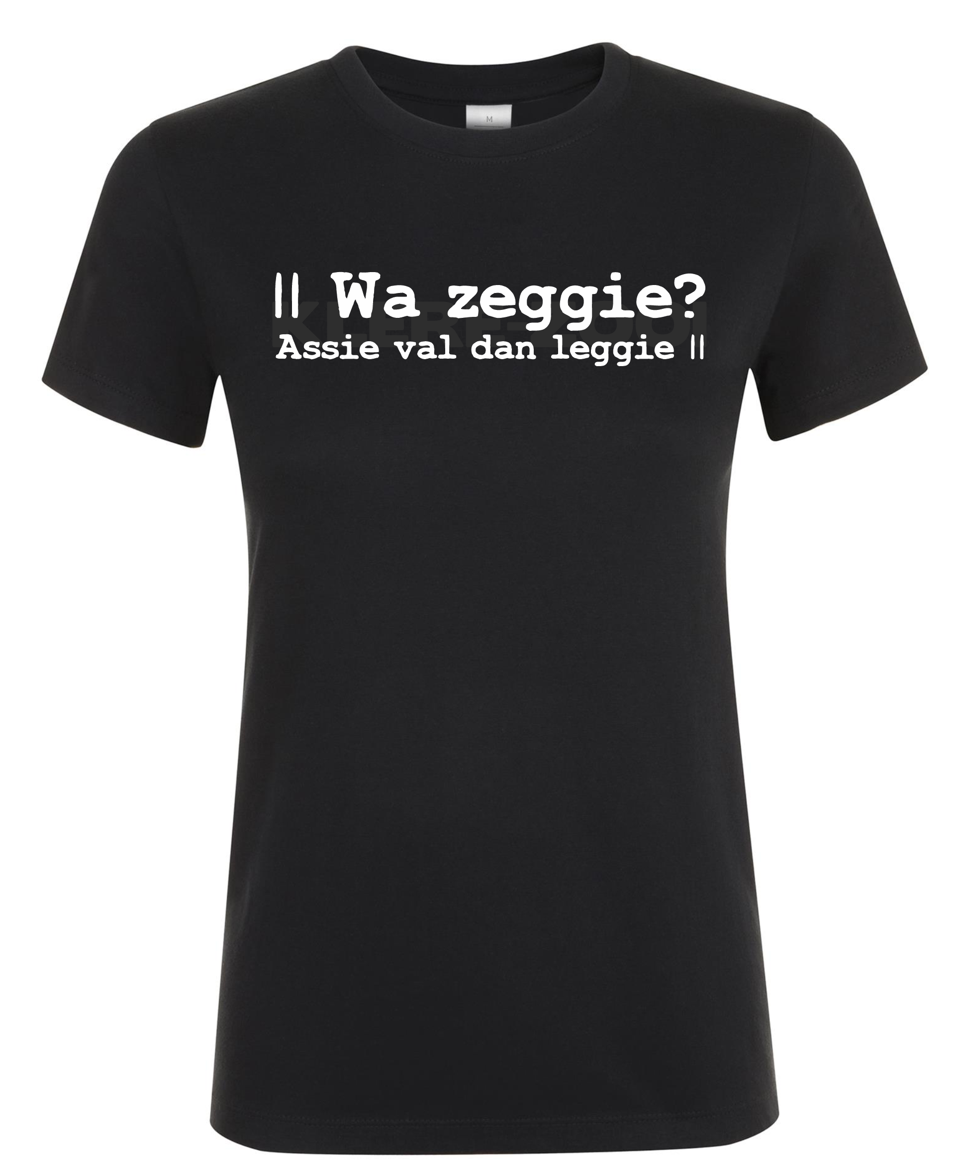 Wa Zeggie? - Dames T-Shirt / S / Wit