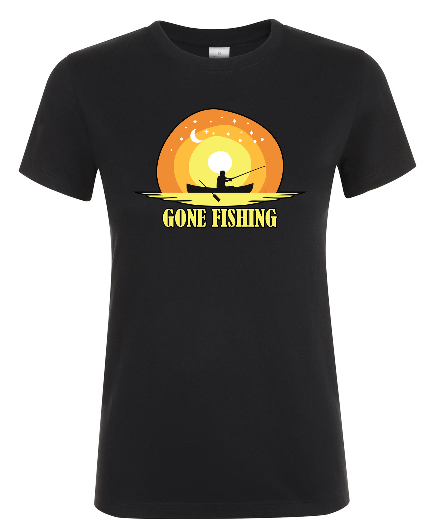 Gone Fishing - Dames T-Shirt / S