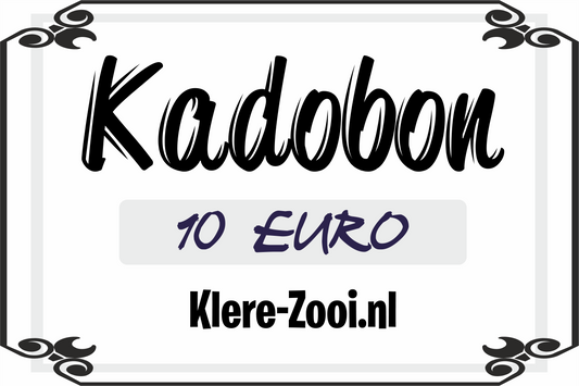 Klere-Zooi.nl Kadobon - € 10,00