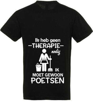 Therapie Poetsen - Heren T-Shirt / S