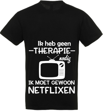 Therapie Netflixen - Heren T-Shirt / S