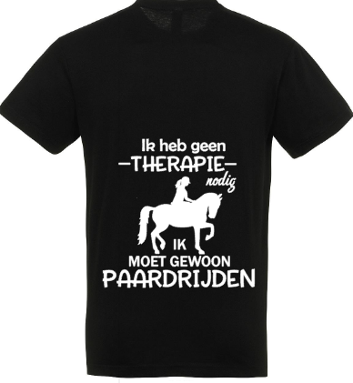 Therapie Paardrijden - Heren T-Shirt / S