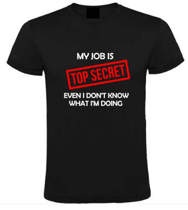 Top Secret - Heren T-Shirt / S