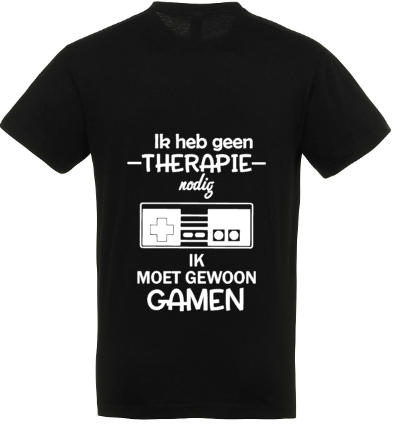 Therapie Gamen (Kids) - T-Shirt / 104 (3/4 jaar)