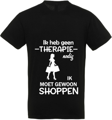 Therapie Shoppen (Kids) - T-Shirt / 104 (3/4 jaar)