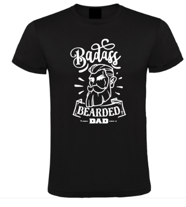Badass Bearded Dad - Heren T-Shirt / S