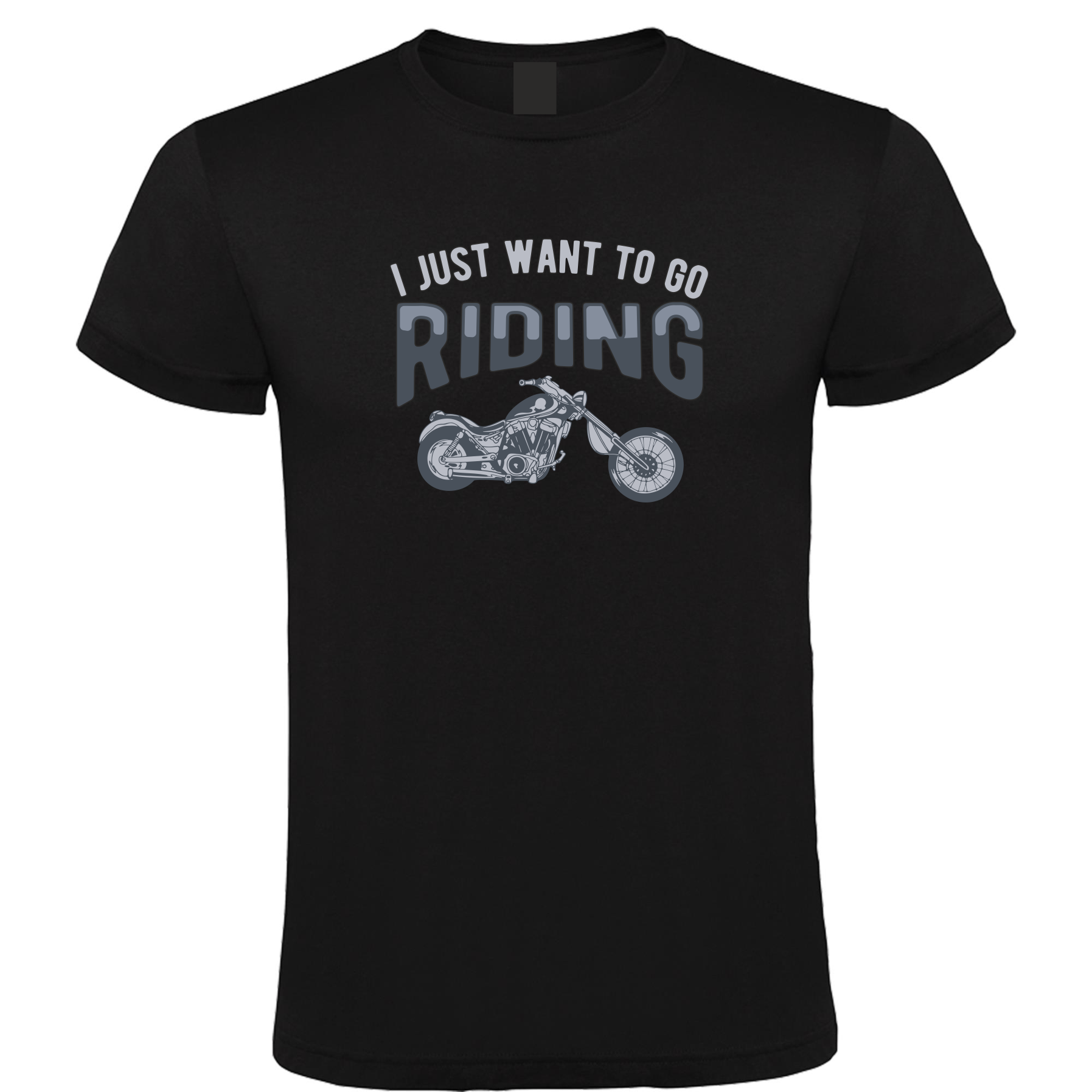 I Just Want To Go Riding - Heren T-Shirt / S