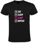 Eat Sleep Jump Repeat - Heren T-Shirt / S