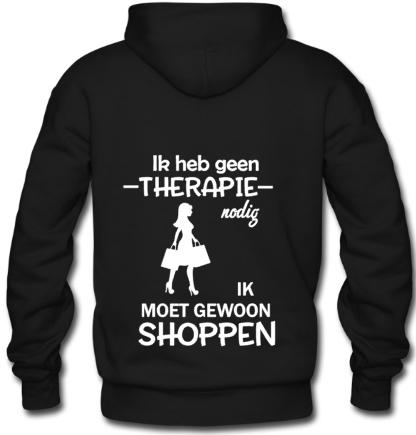Therapie Shoppen (Kids) - Hoodie / 104 (3/4 jaar)