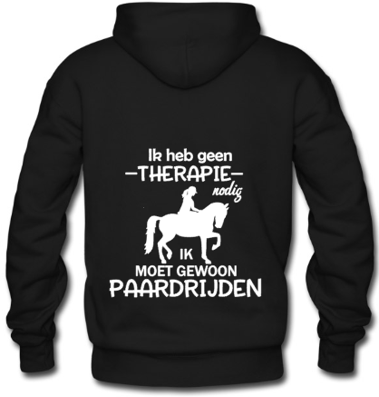 Therapie Paardrijden - Hoodie / S