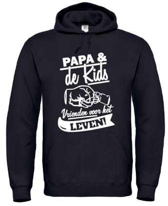 Papa en de Kids - Hoodie / S