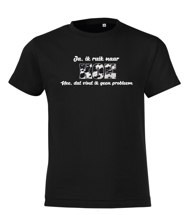 Ja Ik Ruik Naar Koe (Kids) - T-Shirt / 104 (3/4 jaar)