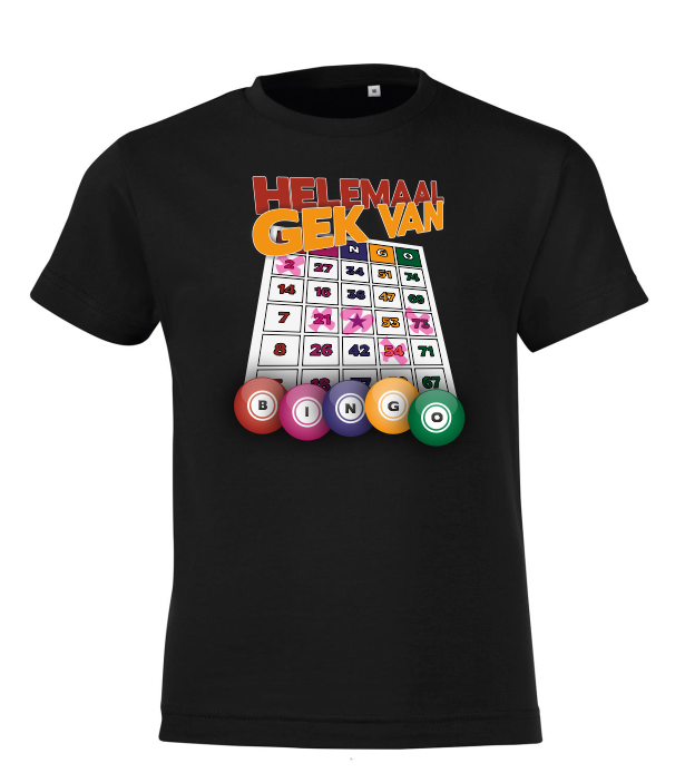 Helemaal Gek Van Bingo! (Kids) - T-Shirt / 104 (3/4 jaar)