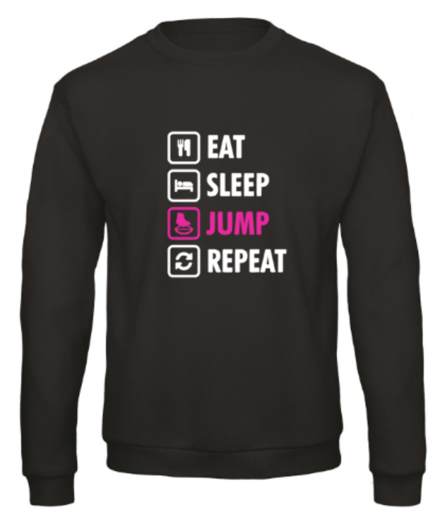 Eat Sleep Jump Repeat - Sweater / S