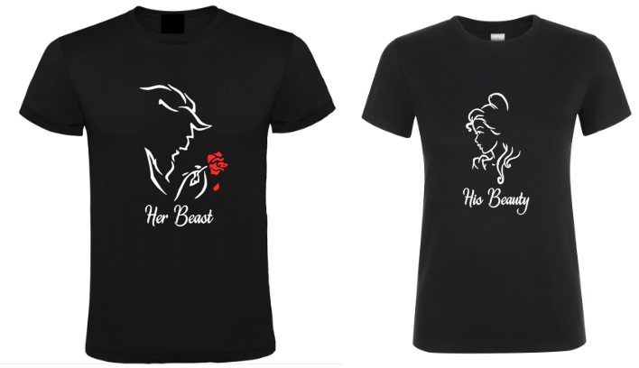 His Beauty Her Beast - 2x T-Shirts